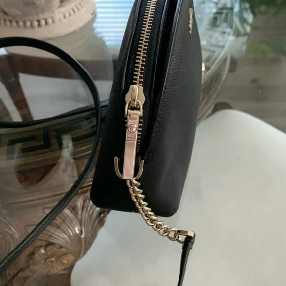 ♠️♠️KATE SPADE CAMERON HILLI DOME BLACK SAFFIANO LEATHER CROSSBODY BAG!♠️♠️ - Picture 3 of 10